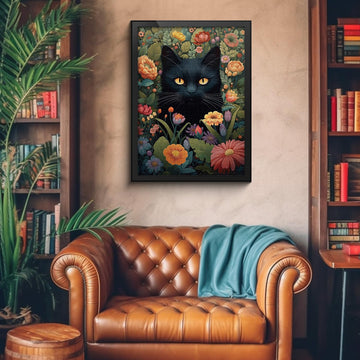 Cat And Flowers Jigsaw Puzzles 1000 Pieces